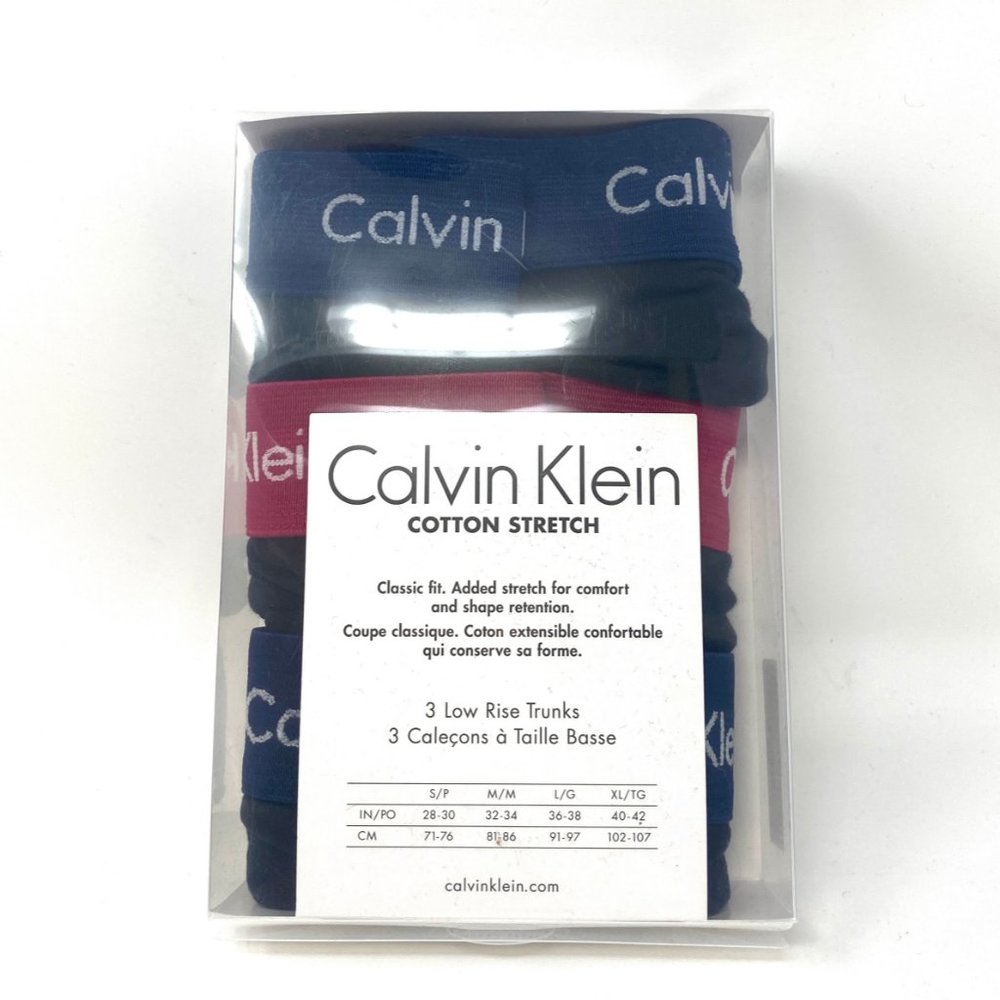 💖MEGA SALE💖Calvin Klein Men 3 Pack Soft Cotton Stretch Trunk Black NU2664916 - Picture 6 of 8